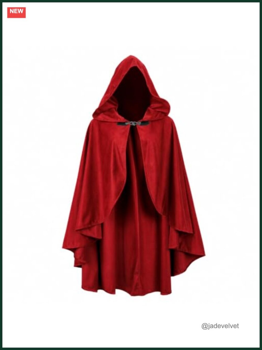 Medieval Hooded Cloak Cape Velvet Renaissance Cosplay Costume